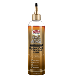 AFRICAN PRIDE BLACK CASTOR MIRACLE BRAID & SCALP CLEANSING RINSE 12OZ