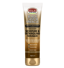 AFRICAN PRIDE BLACK CASTOR MIRACLE TAKE DOWN MOISTURE & DETANGLING MASQUE 8OZ