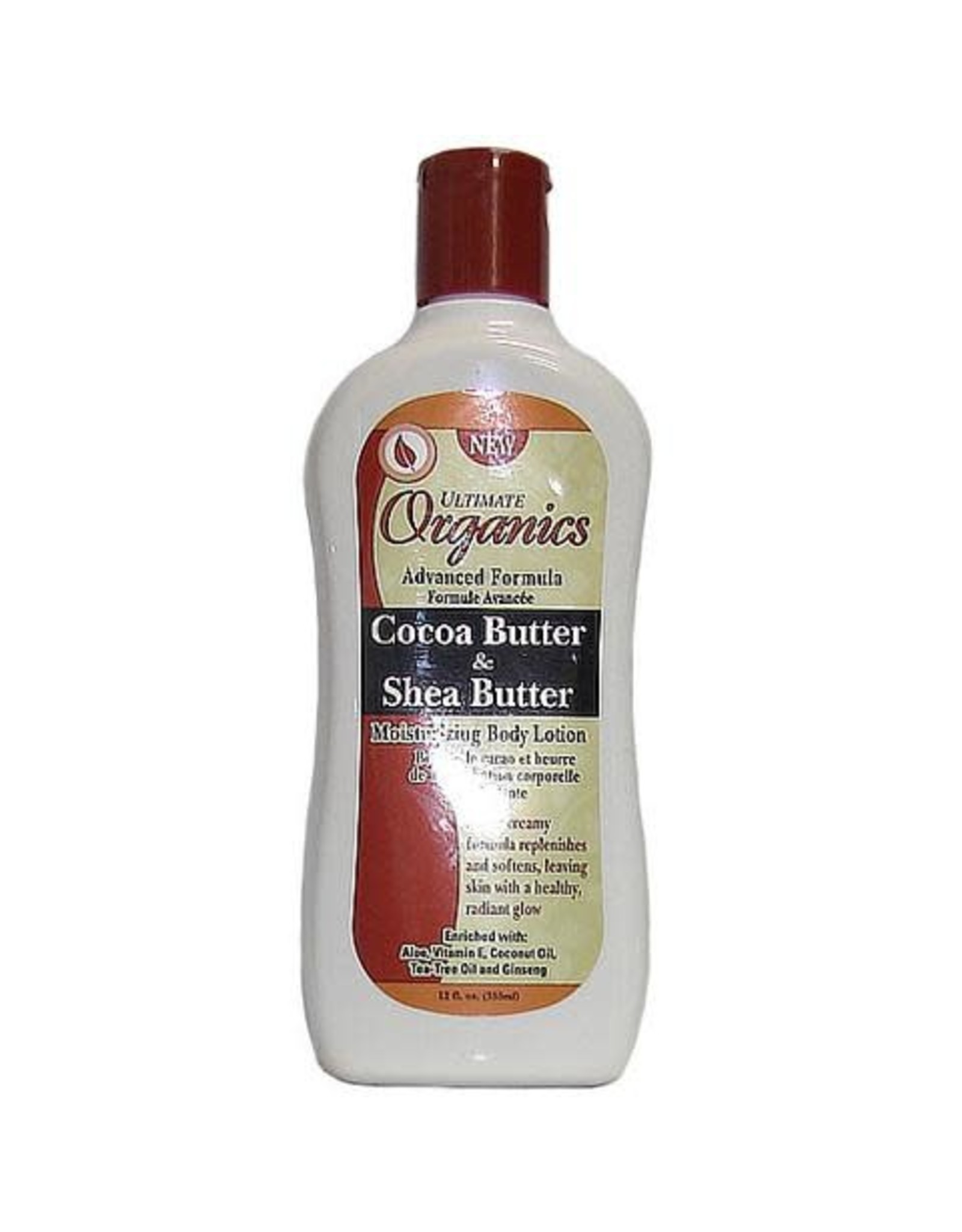 AFRICA'S BEST ULTIMATE ORGANICS COCOA BUTTER & SHEA BUTTER LOTION 12OZ