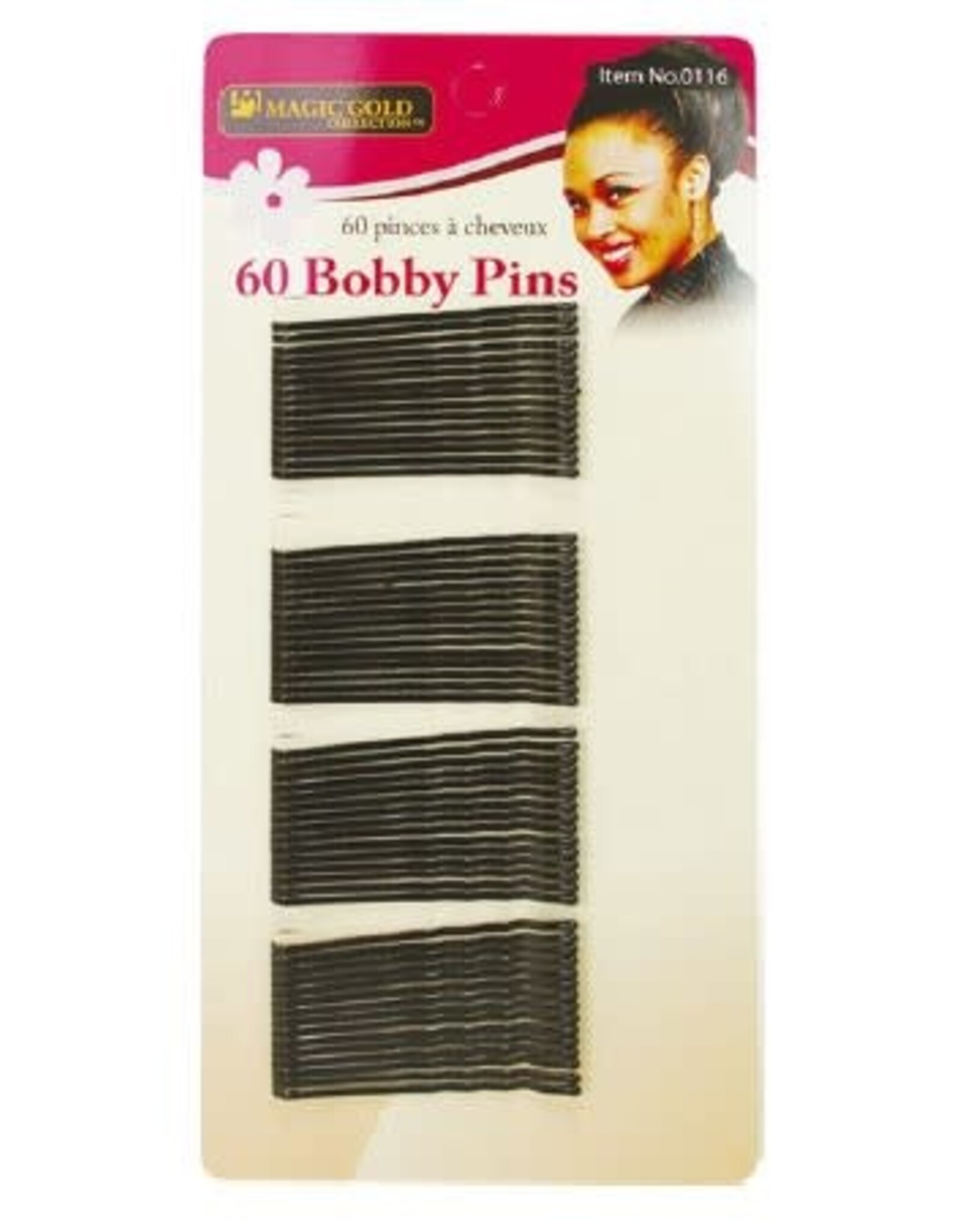 MAGIC 60 BOBBY PINS BLACK