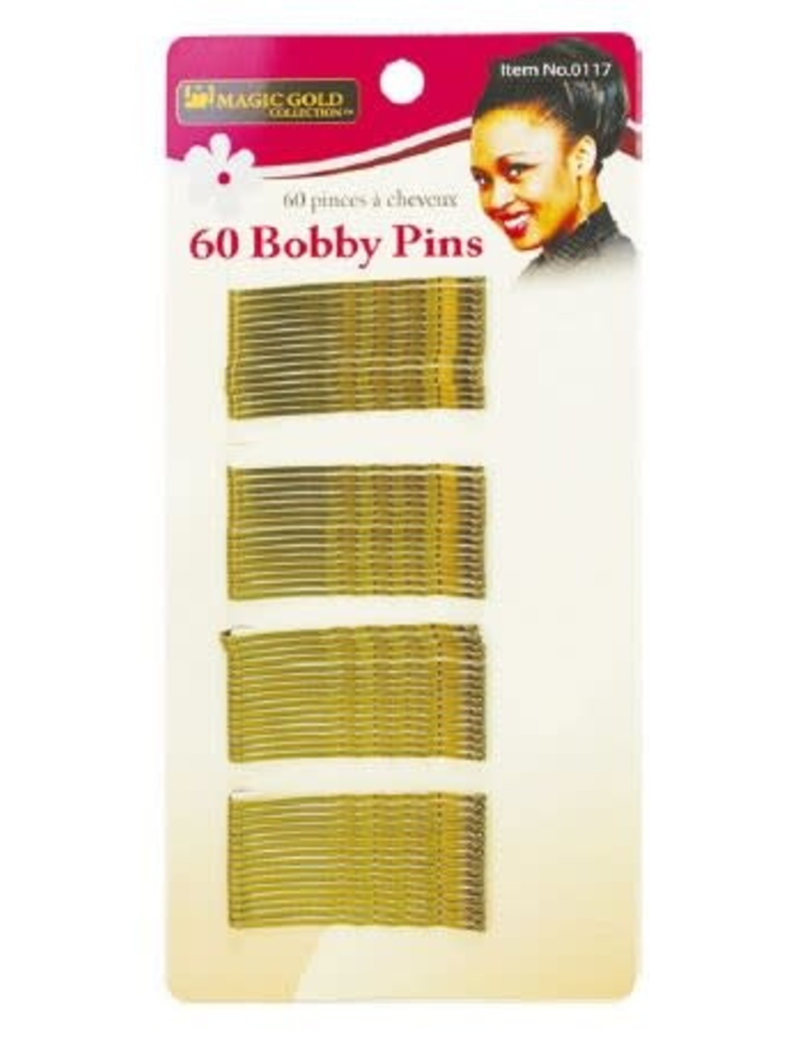 MAGIC 60 BOBBY PINS BROWN