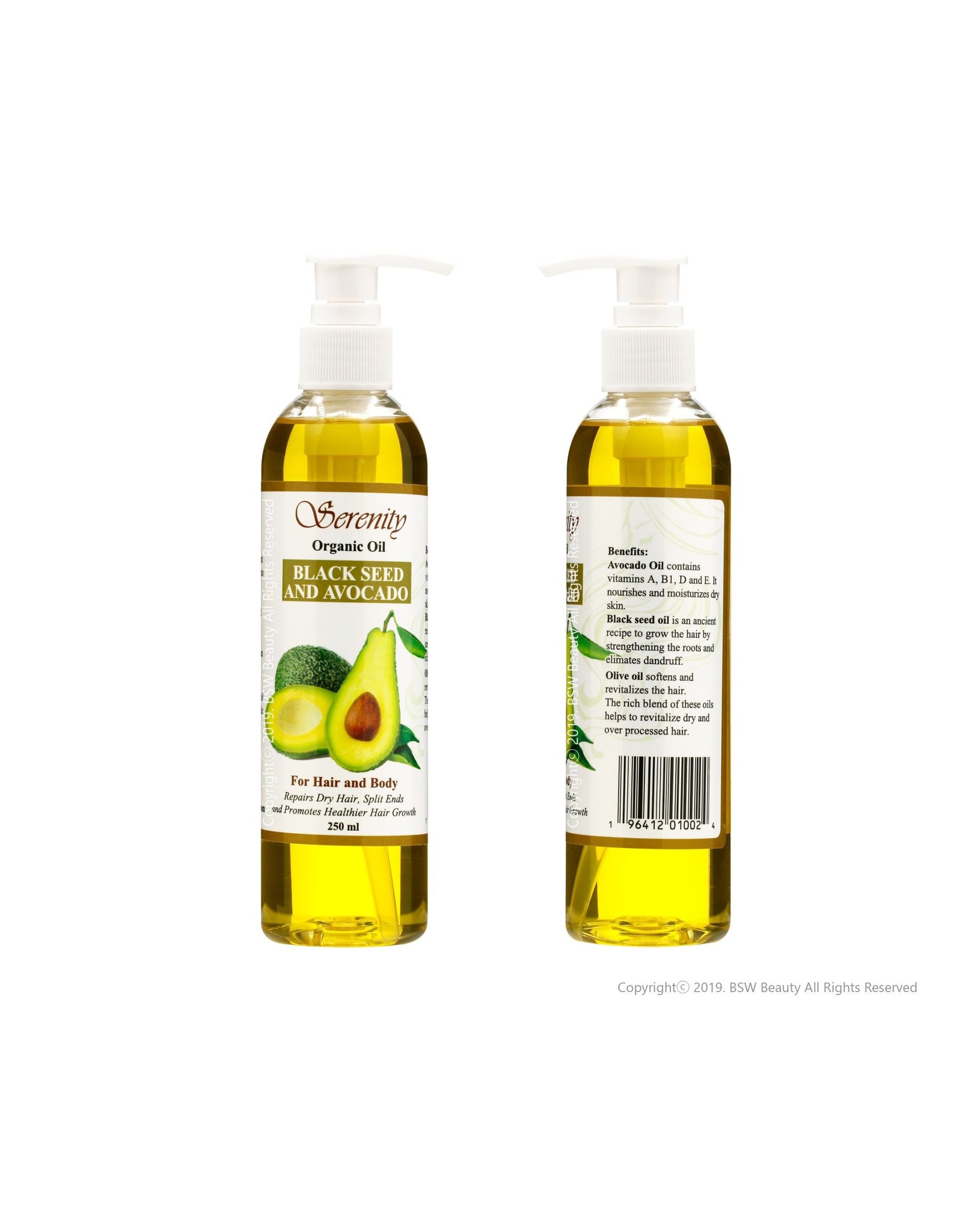 SERENITY BLACK SEED & AVOCADO OIL 250ML