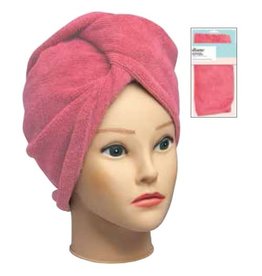 DIANE MICROFIBER HAIR TURBAN - CORAL