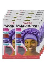 DONNA COLLECTION SATIN PADDED BONNET ASSORTED COLOURS