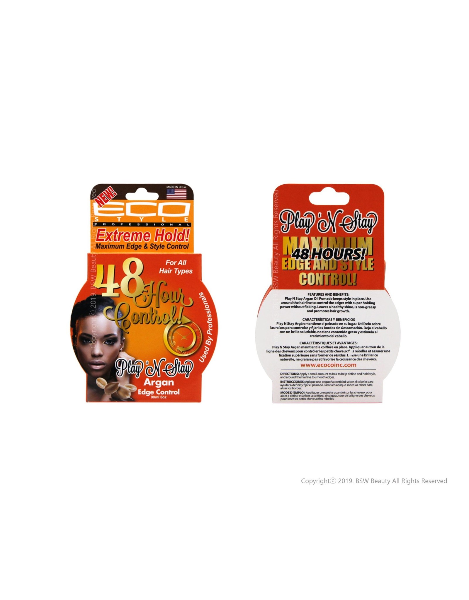 ECO STYLER PLAY 'N STAY ARGAN OIL 3OZ
