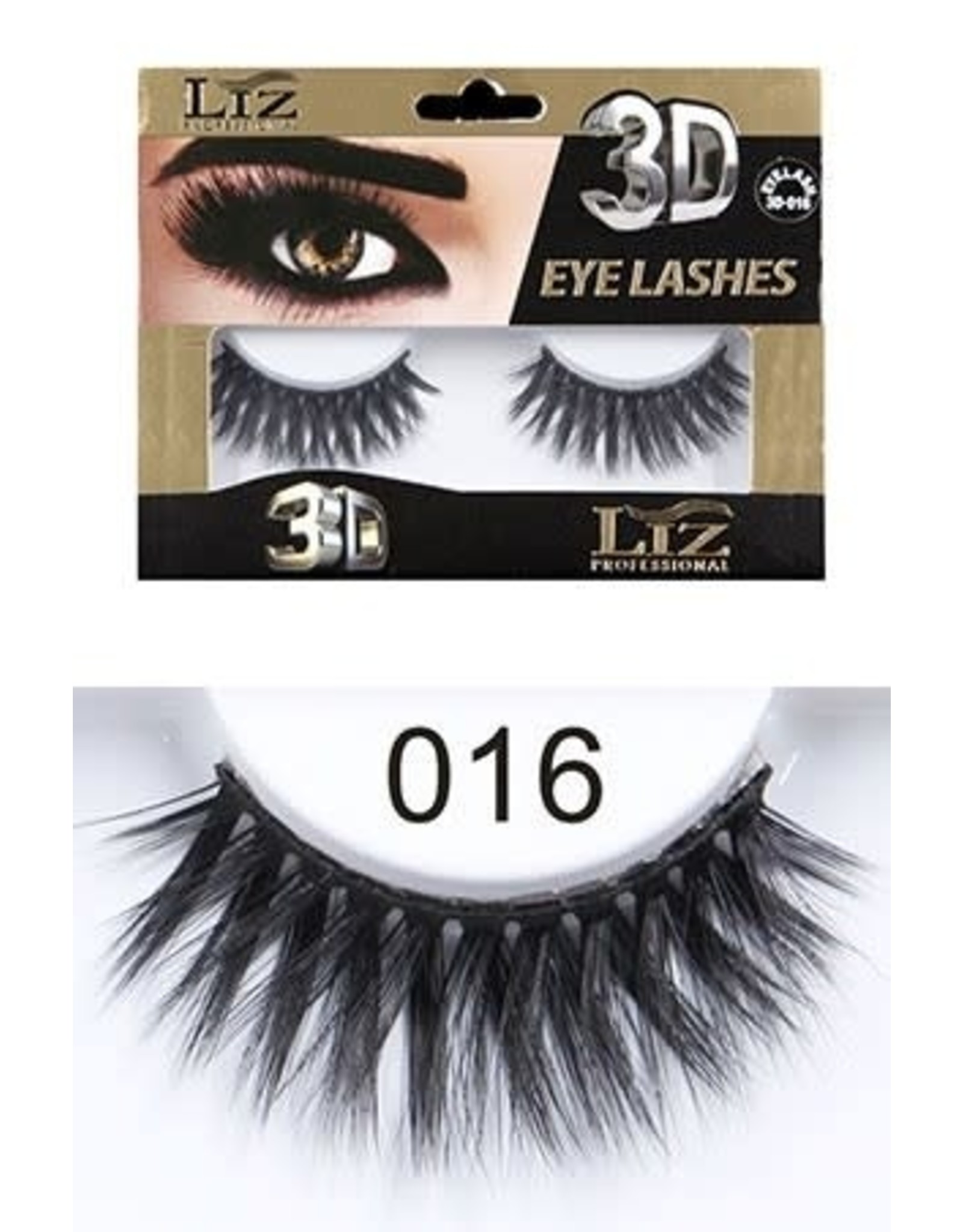 LIZ PROFESSIONAL CARE 3D EYELASHES - 3D016
