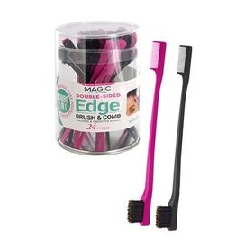 MAGIC DOUBLE-SIDED EDGE BRUSH & COMB