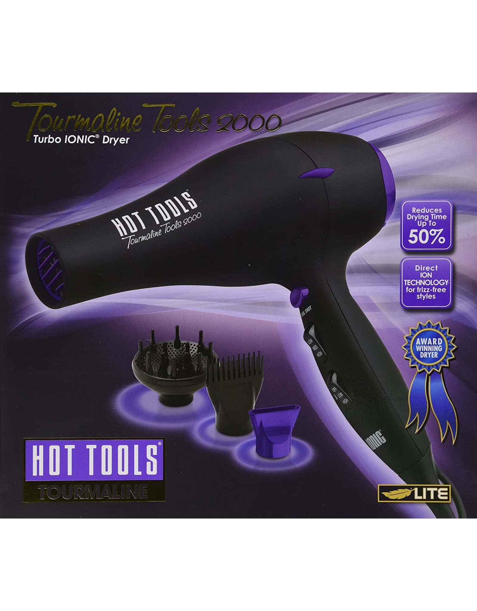 HOT TOOLS TOURMALINE TOOLS 2000 TURBO IONIC DRYER