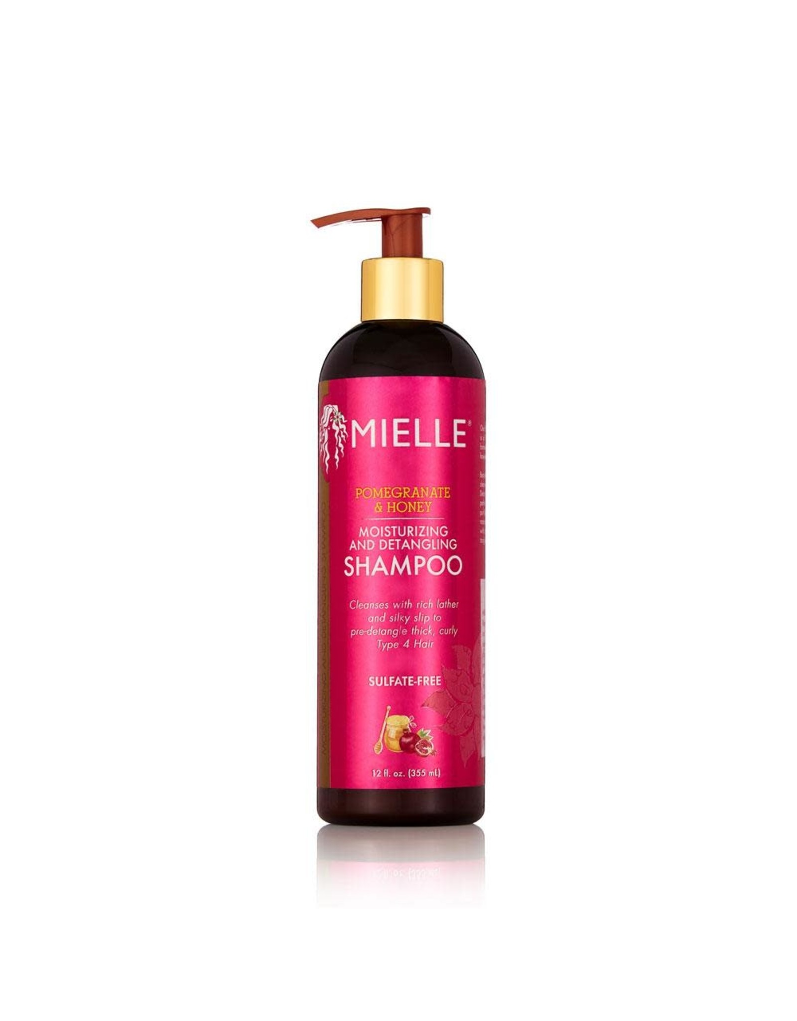 MIELLE ORGANICS POMEGRANATE & HONEY MOISTURIZING AND DETANGLING SHAMPOO 12OZ