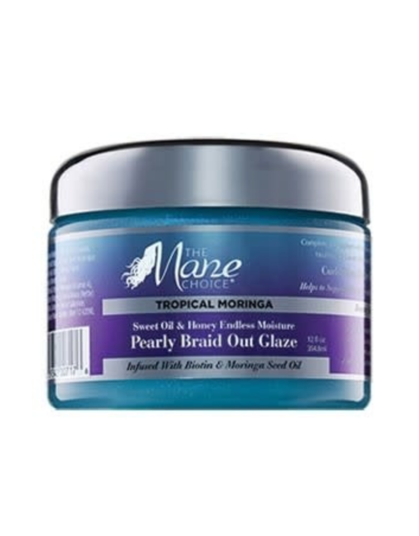 THE MANE CHOICE TROPICAL MORINGA PEARLY BRAID OUT GLAZE 12OZ