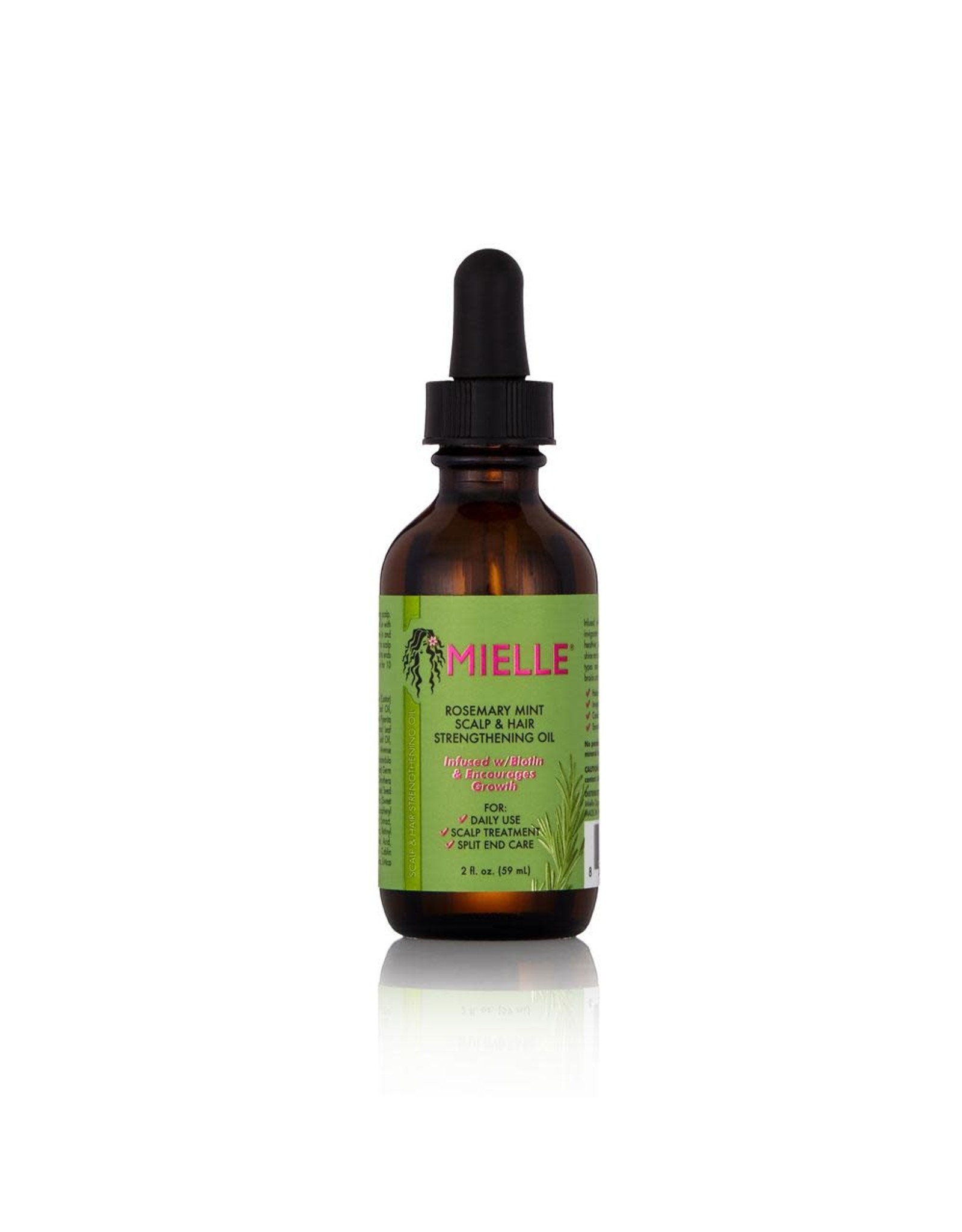 MIELLE ORGANICS ROSEMARY MINT SCALP & HAIR STRENGTHENING OIL 2OZ