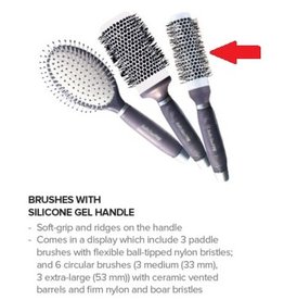 BABYLISS SILICONE GEL BRUSH - 33MM ROUND