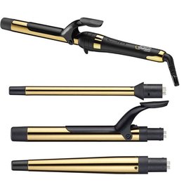 BABYLISS GXT Graphite Titanium 4PC Interchangeable Barrels Ionic Curling Set