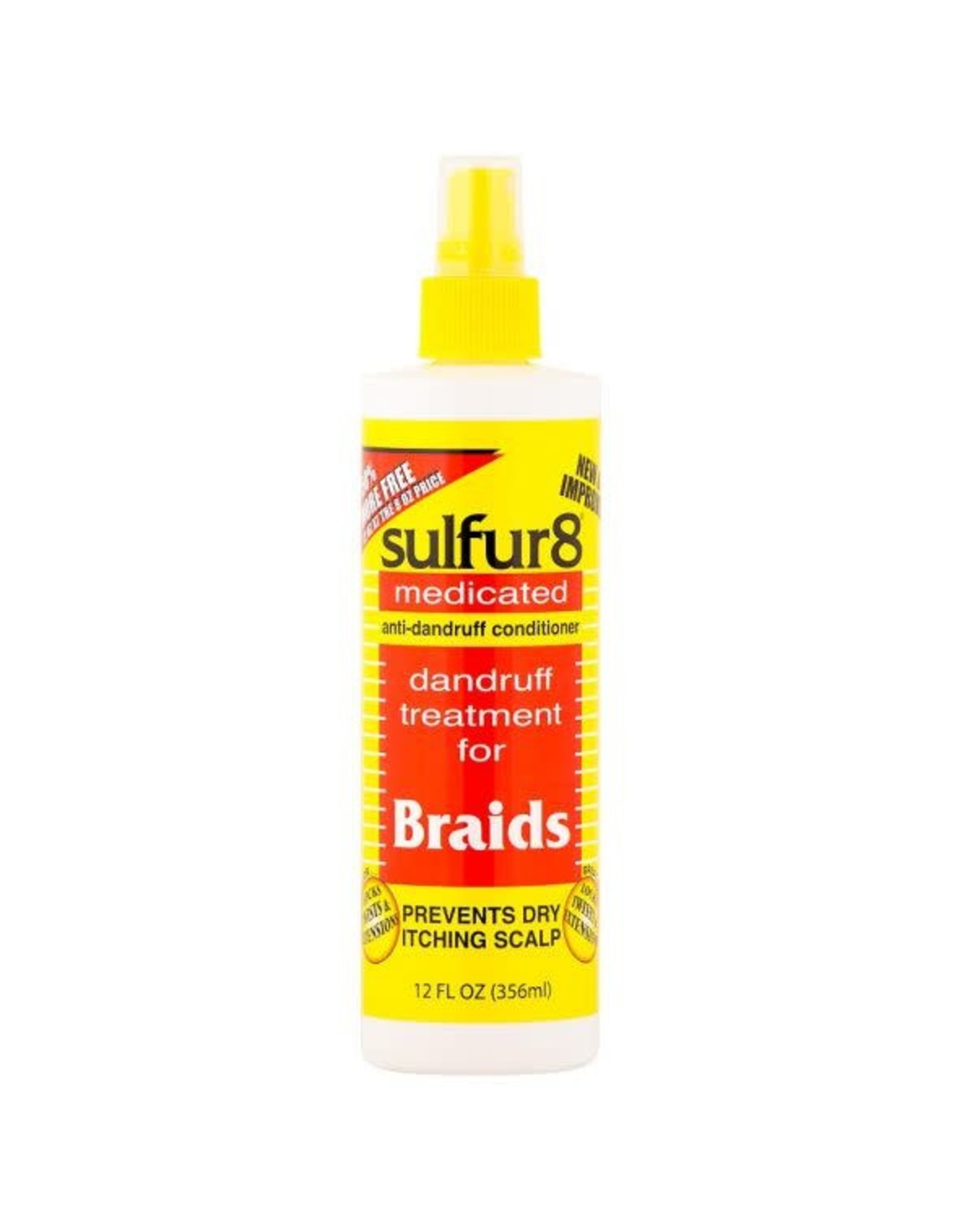 SULFUR8 DANDRUFF TREATMENT FOR BRAIDS 12OZ