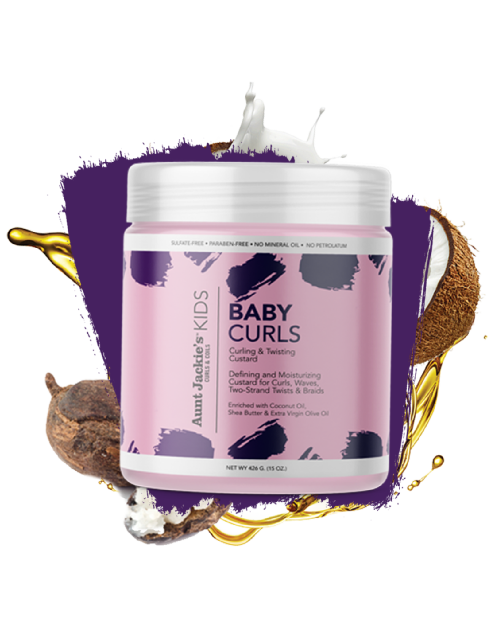 AUNT JACKIE'S KIDS BABY CURLS CURLING & TWISTING CUSTARD 15OZ