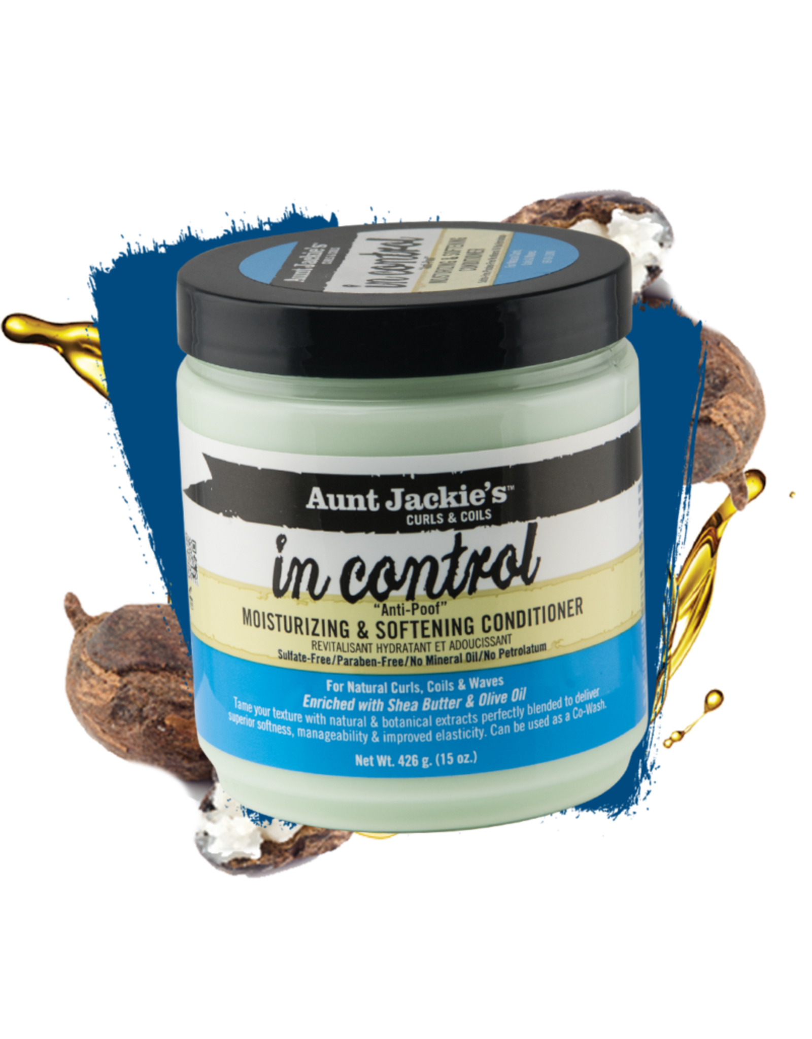 AUNT JACKIE'S IN CONTROL MOISTURIZING & SOFTENING CONDITIONER 15OZ