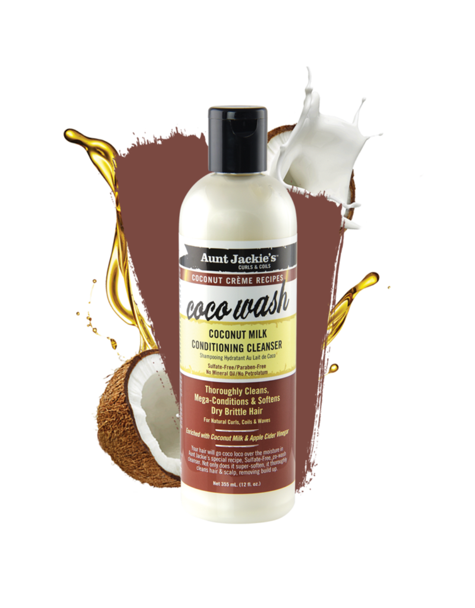 AUNT JACKIE'S COCO WASH CONDITIONING CLEANSER 12OZ