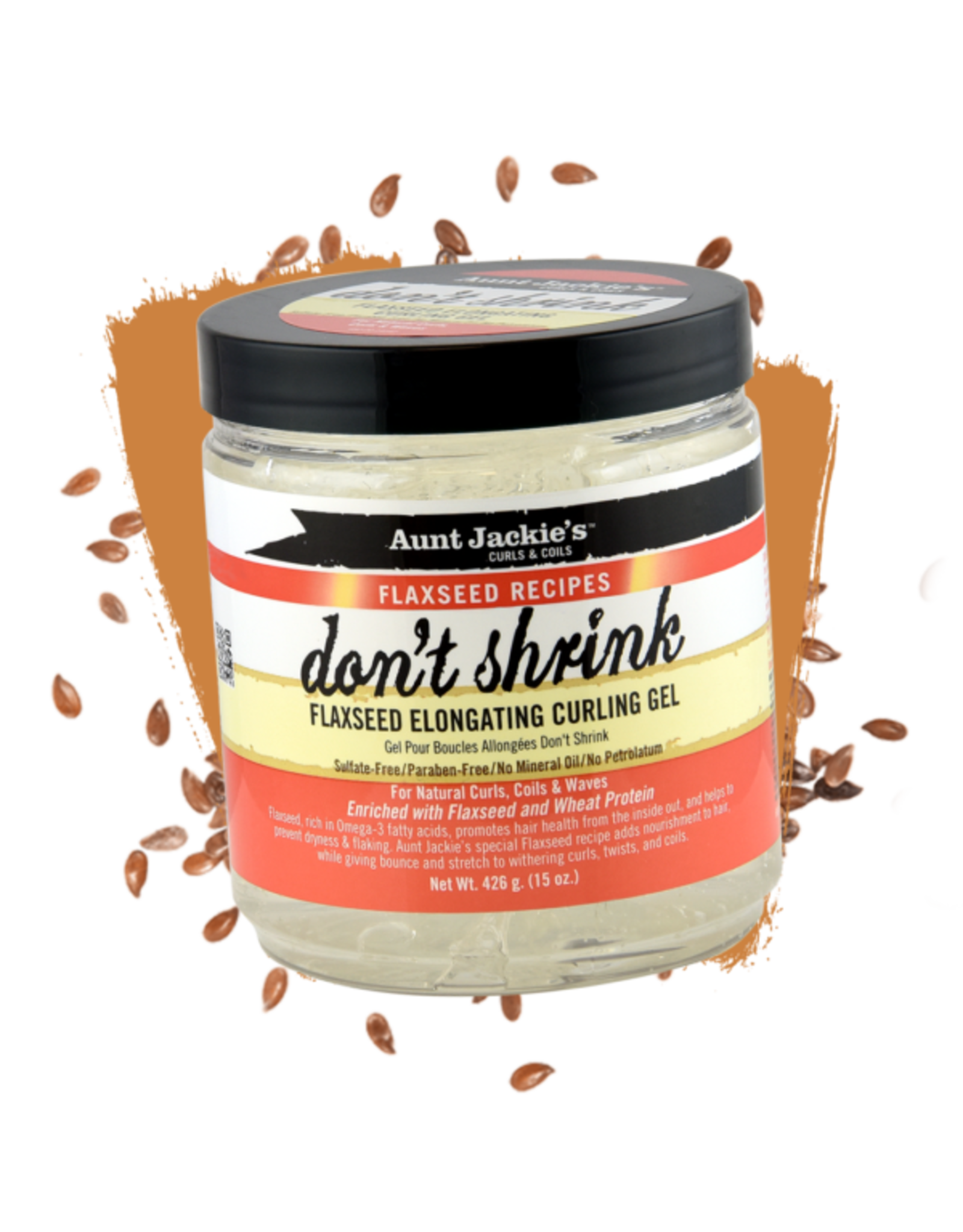 AUNT JACKIE'S DON'T SHRINK FLAXSEED ELONGATING GEL 15OZ