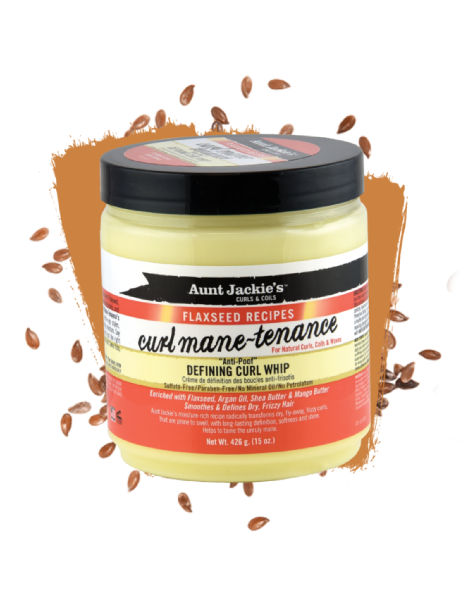 AUNT JACKIE'S FLAXSEED CURL MANE-TENANCE DEFINING CURL WHIP 15OZ