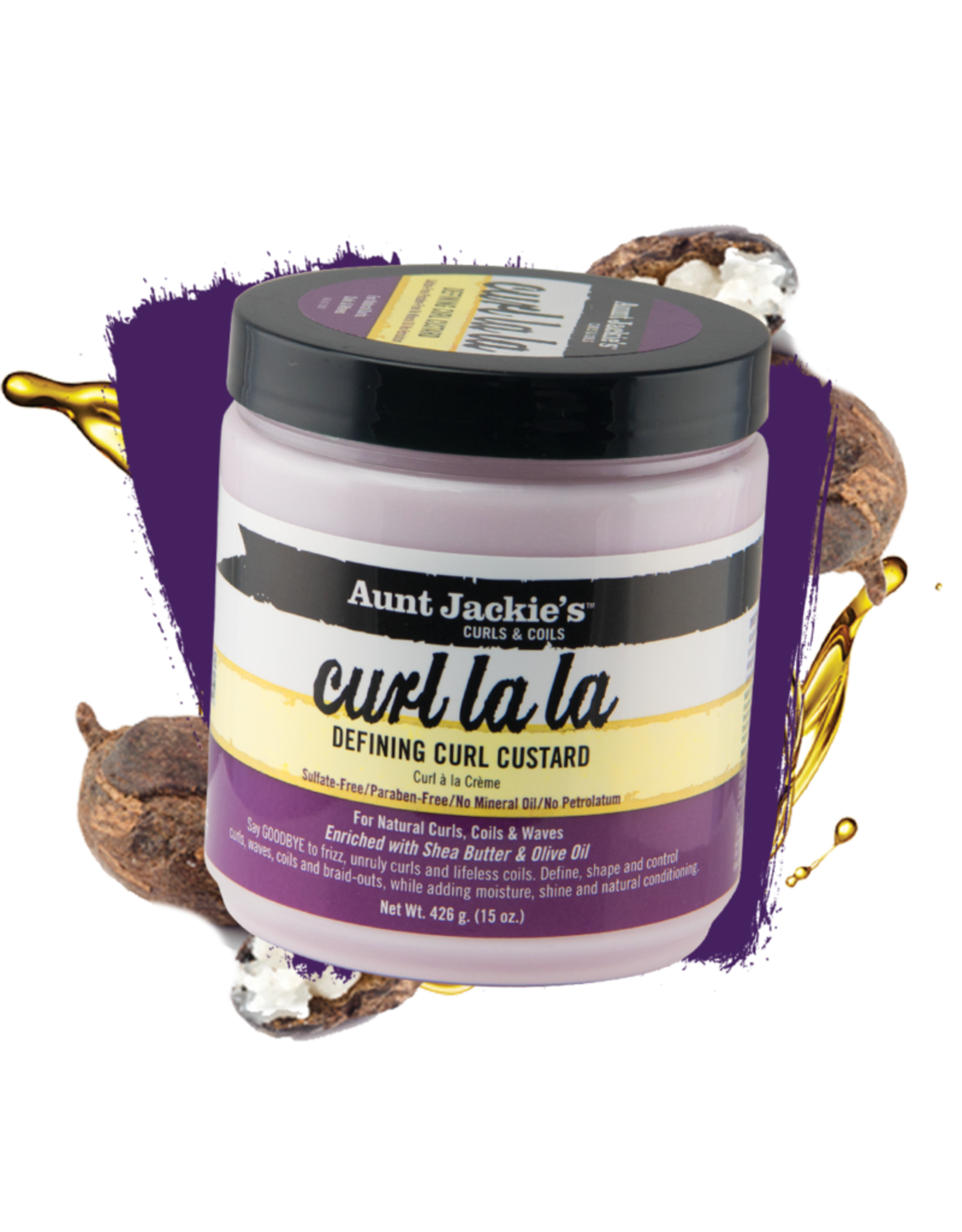 AUNT JACKIE'S CURL LA LA DEFINING CURL CUSTARD 15OZ