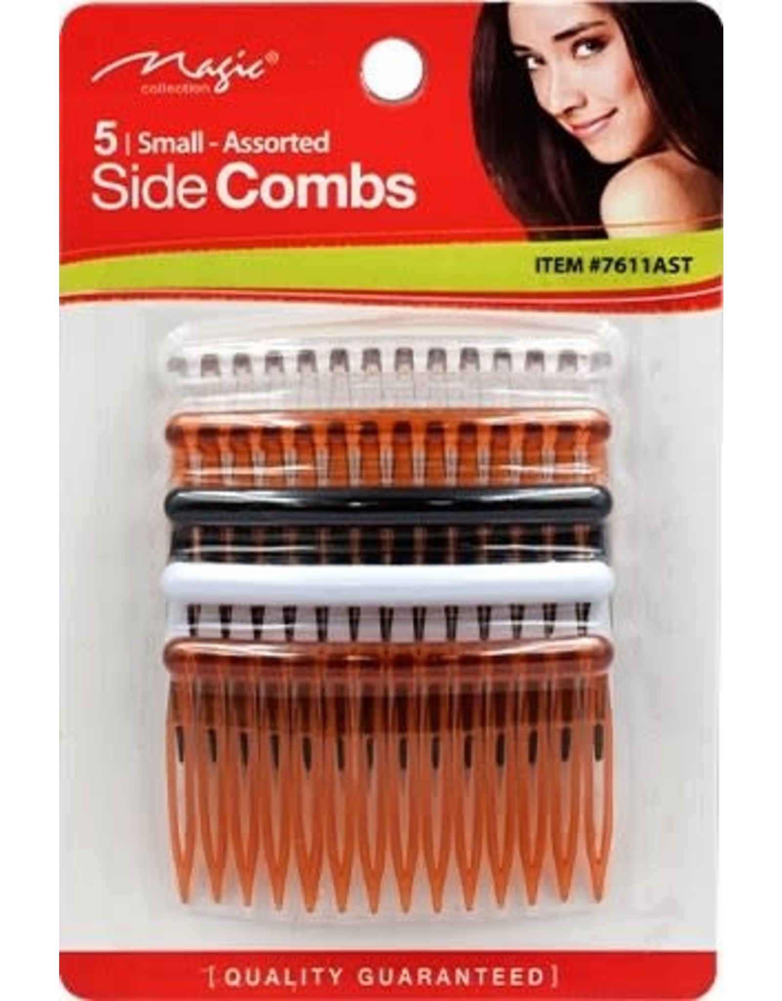 DIANE 5 SMALL 3" ASSORTED SIDE COMBS
