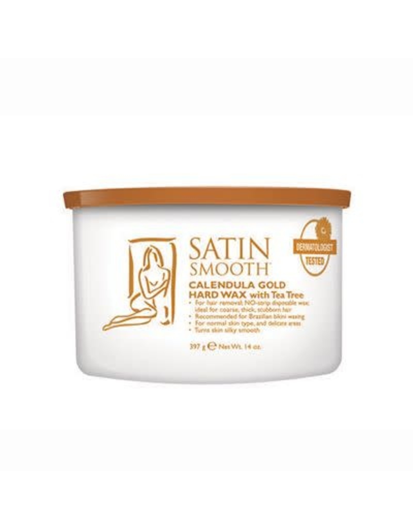 SATIN SMOOTH CALENDULA GOLD HARD WAX WITH TEA TREE
