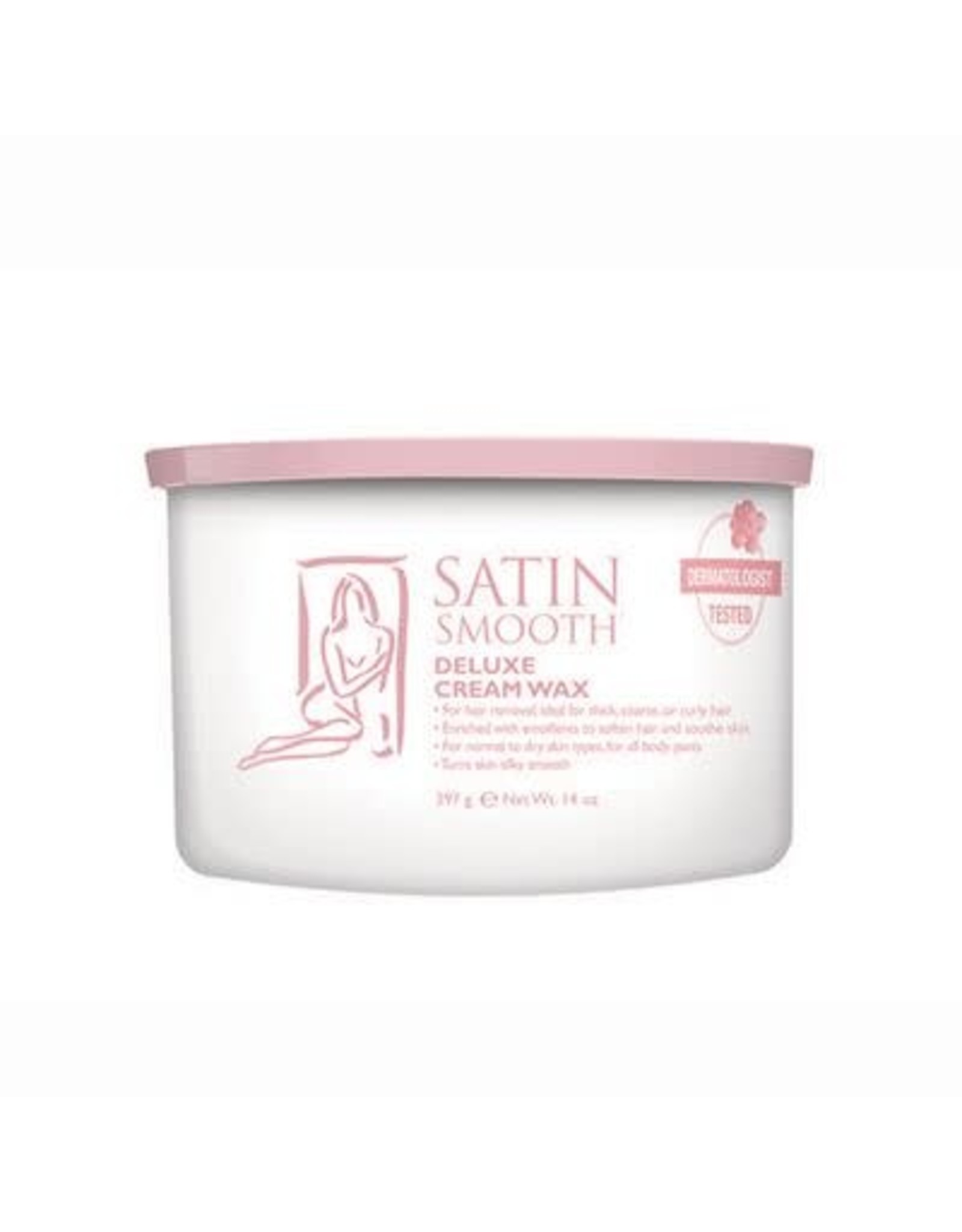SATIN SMOOTH DELUXE CREAM WAX 14OZ