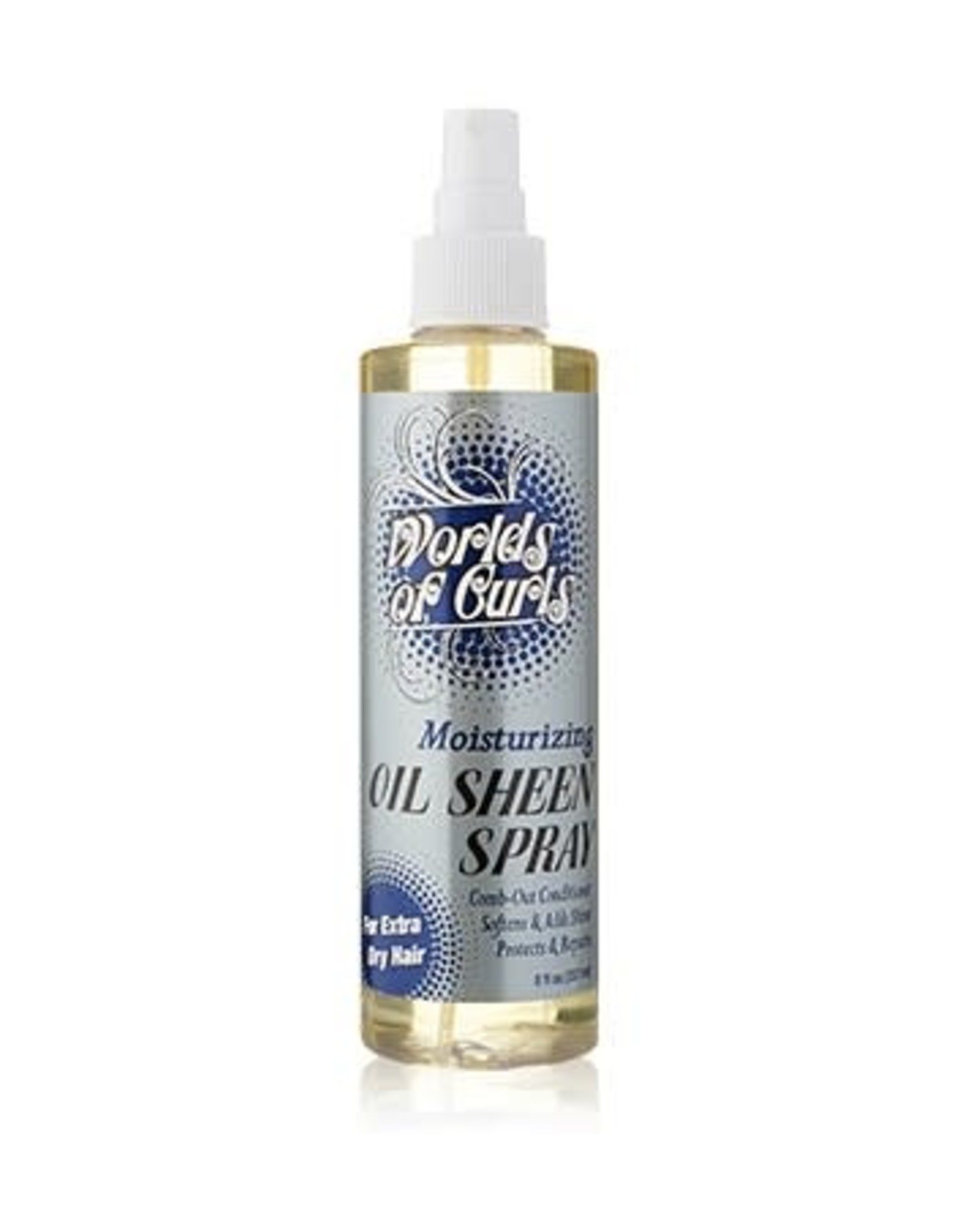 WORLD OF CURLS MOISTURIZING OIL SHEEN SPRAY - EXTRA DRY 8OZ