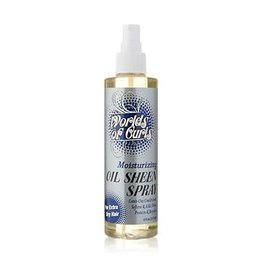 WORLD OF CURLS MOISTURIZING OIL SHEEN SPRAY - EXTRA DRY 8OZ