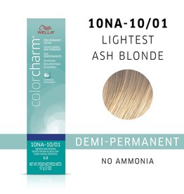 WELLA COLOR CHARM DEMI-PERMANENT - 10NA - 10/01 LIGHTEST ASH BLONDE (DISCONTINUED)