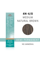 WELLA COLOR CHARM DEMI-PERMANENT - 4N - 4/0 MEDIUM NATURAL BROWN