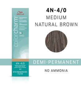 WELLA COLOR CHARM DEMI-PERMANENT - 4N - 4/0 MEDIUM NATURAL BROWN