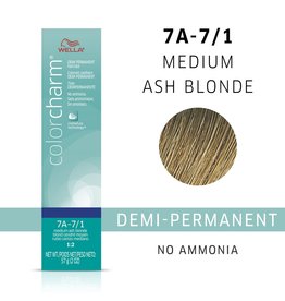 WELLA COLOR CHARM DEMI-PERMANENT - 7A - 7/1 MEDIUM ASH BLONDE