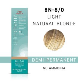 WELLA COLOR CHARM DEMI-PERMANENT - 8N - 8/0 LIGHT NATURAL BLONDE