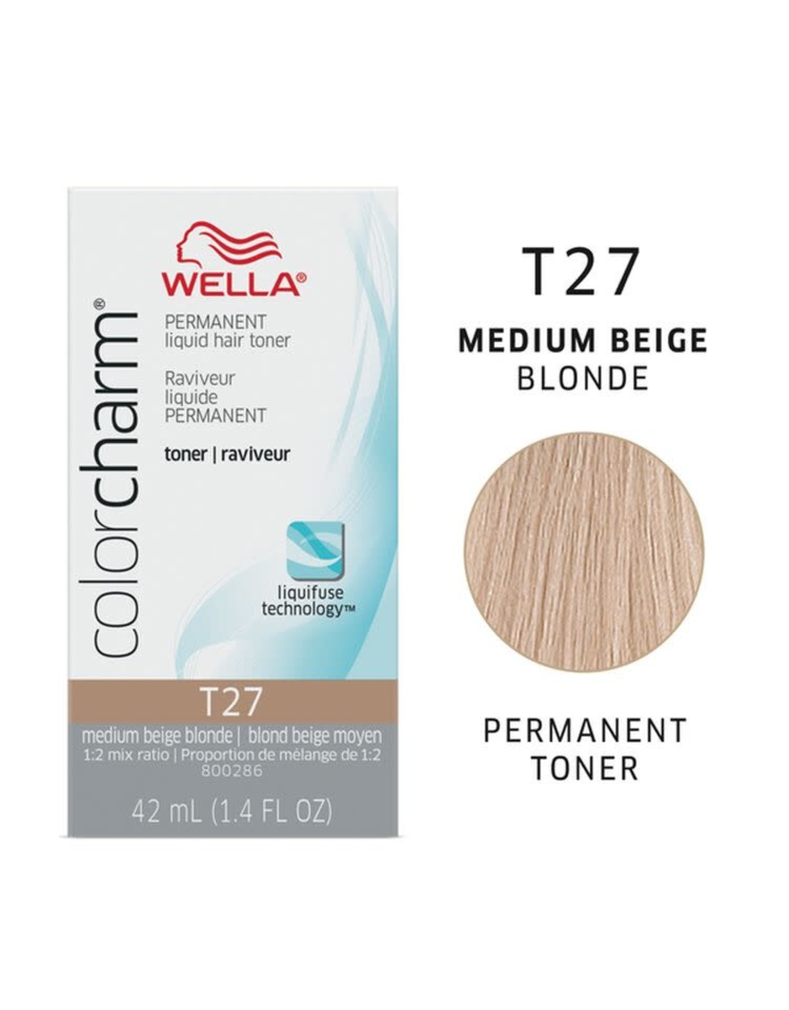 WELLA COLOR CHARM PERMANENT LIQUID HAIR TONER
