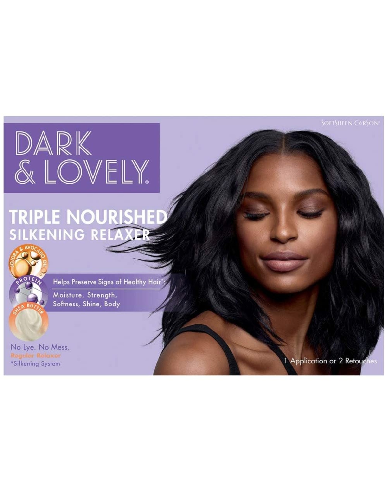 DARK & LOVELY TRIPLE NOURISHED SILKENING RELAXER KIT