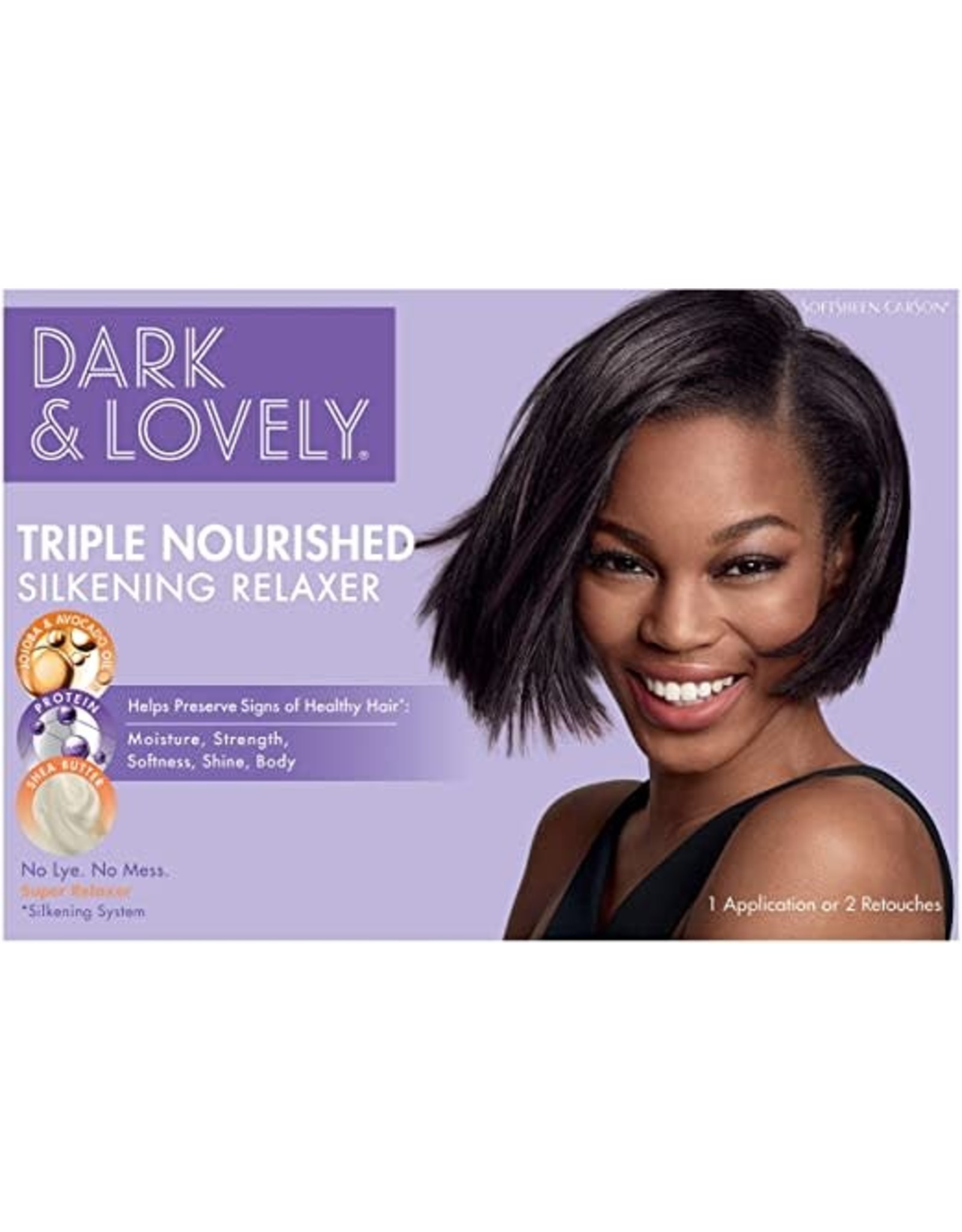 DARK & LOVELY TRIPLE NOURISHED SILKENING RELAXER KIT