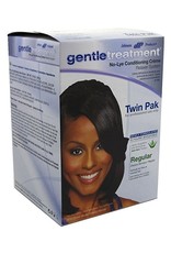 JOHNSON PRODUCTS GENTLE TREATMENT NO-LYE CONDITIONING CREME RELAXER SYSTEM - TWIN PACK