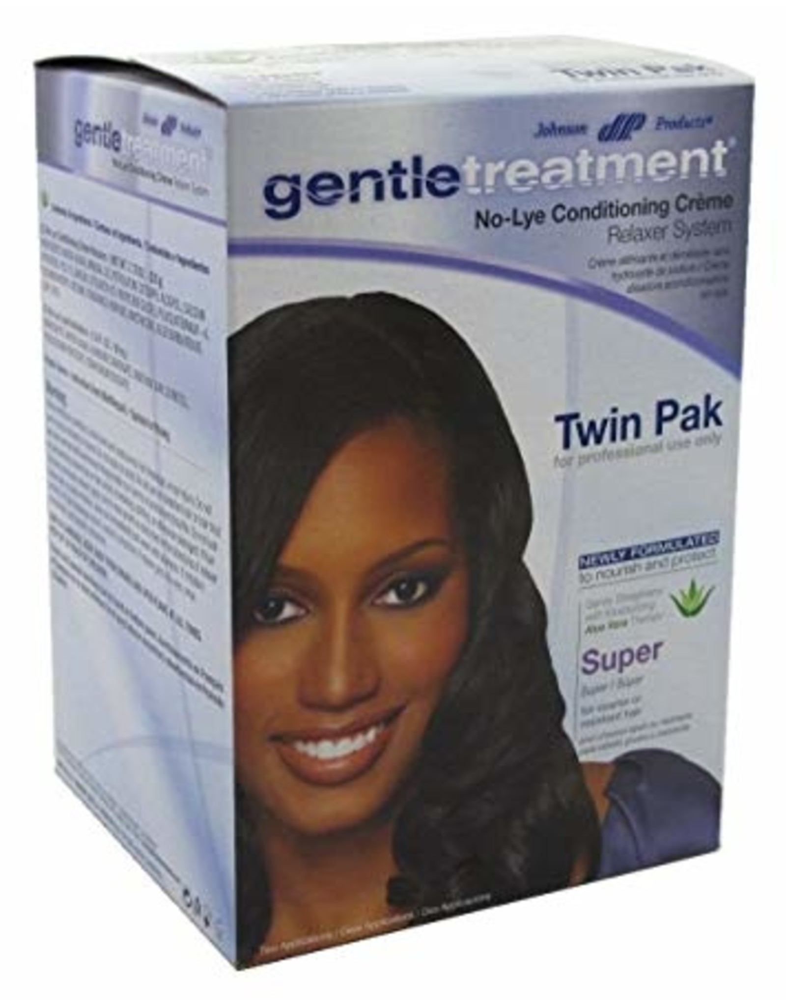 JOHNSON PRODUCTS GENTLE TREATMENT NO-LYE CONDITIONING CREME RELAXER SYSTEM - TWIN PACK