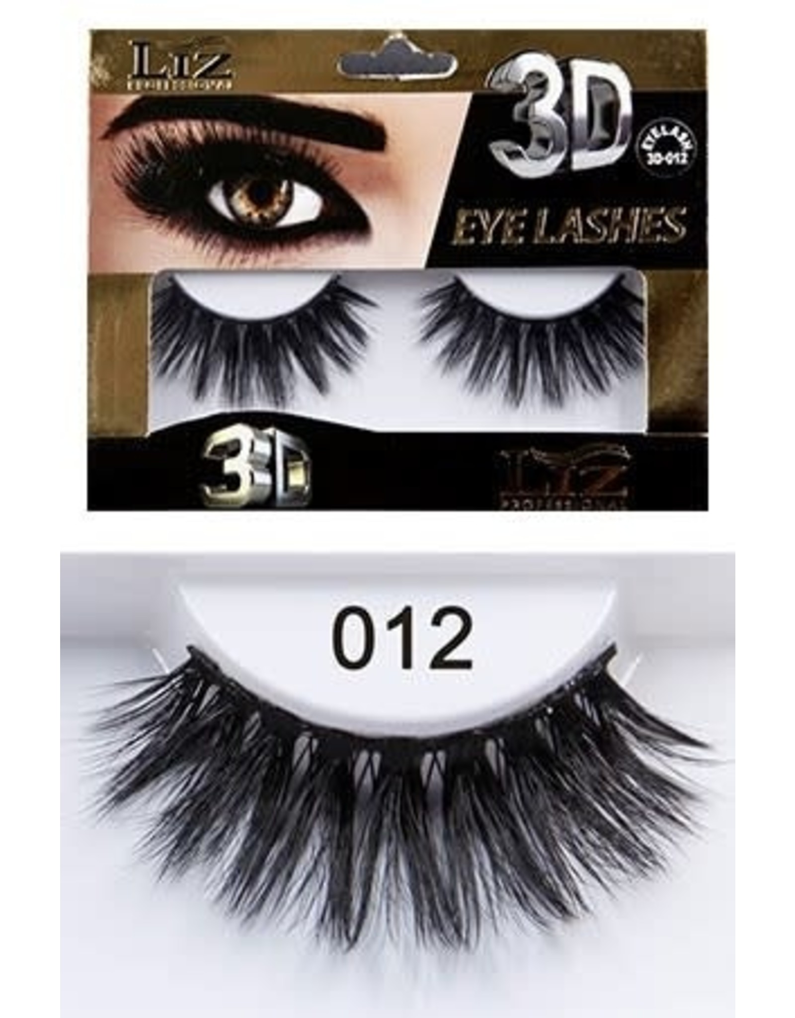 LIZ PROFESSIONAL CARE 3D EYELASHES - 3D012