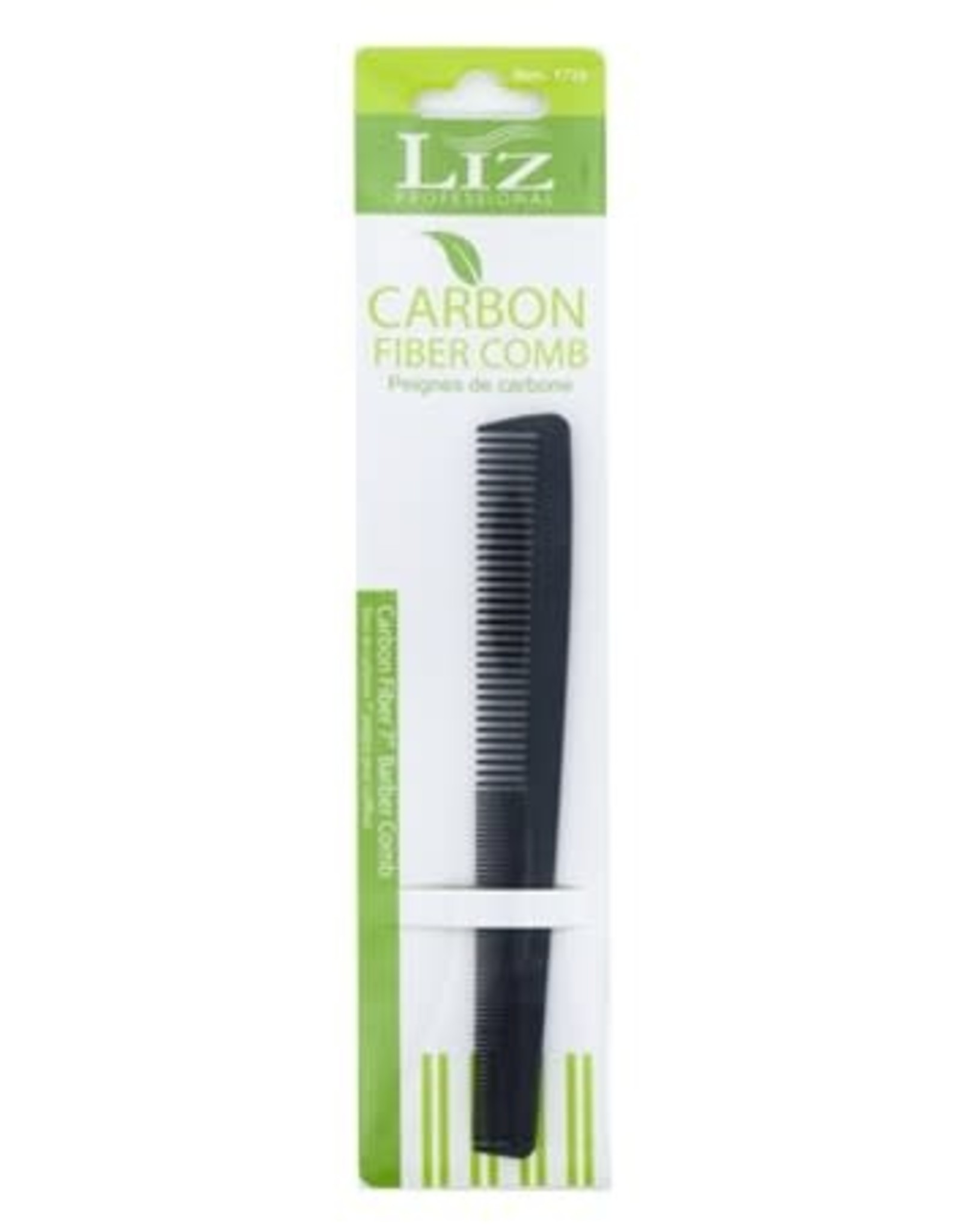 LIZ PROFESSIONAL CARE CARBON FIBER 7" BARBER COMB