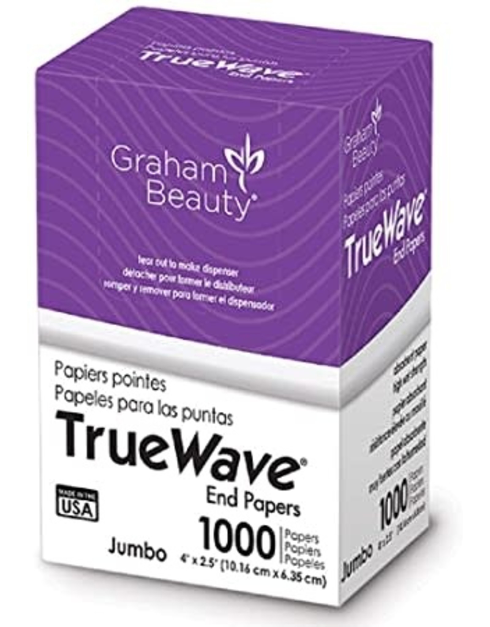 GRAHAM TRUE WAVE END PAPERS - JUMBO 4" X 2.5"