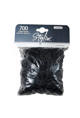 BLACK RUBBER BANDS 700PC