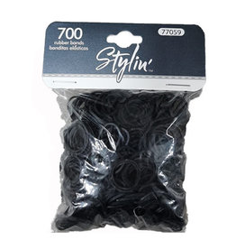 BLACK RUBBER BANDS 700PC