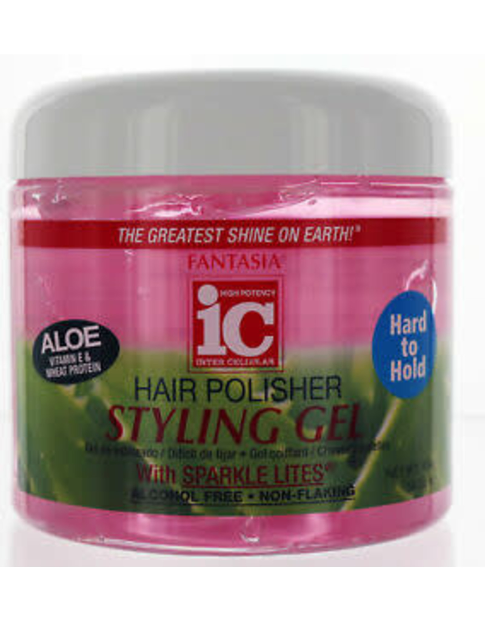 IC FANTASIA HAIR POLISHER STYLING GEL HARD TO HOLD 16OZ