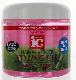 IC FANTASIA HAIR POLISHER STYLING GEL HARD TO HOLD 16OZ