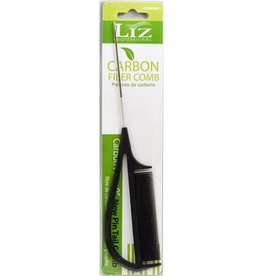 LIZ PROFESSIONAL CARE 9" NEW CARBON PIN TAIL COMB
