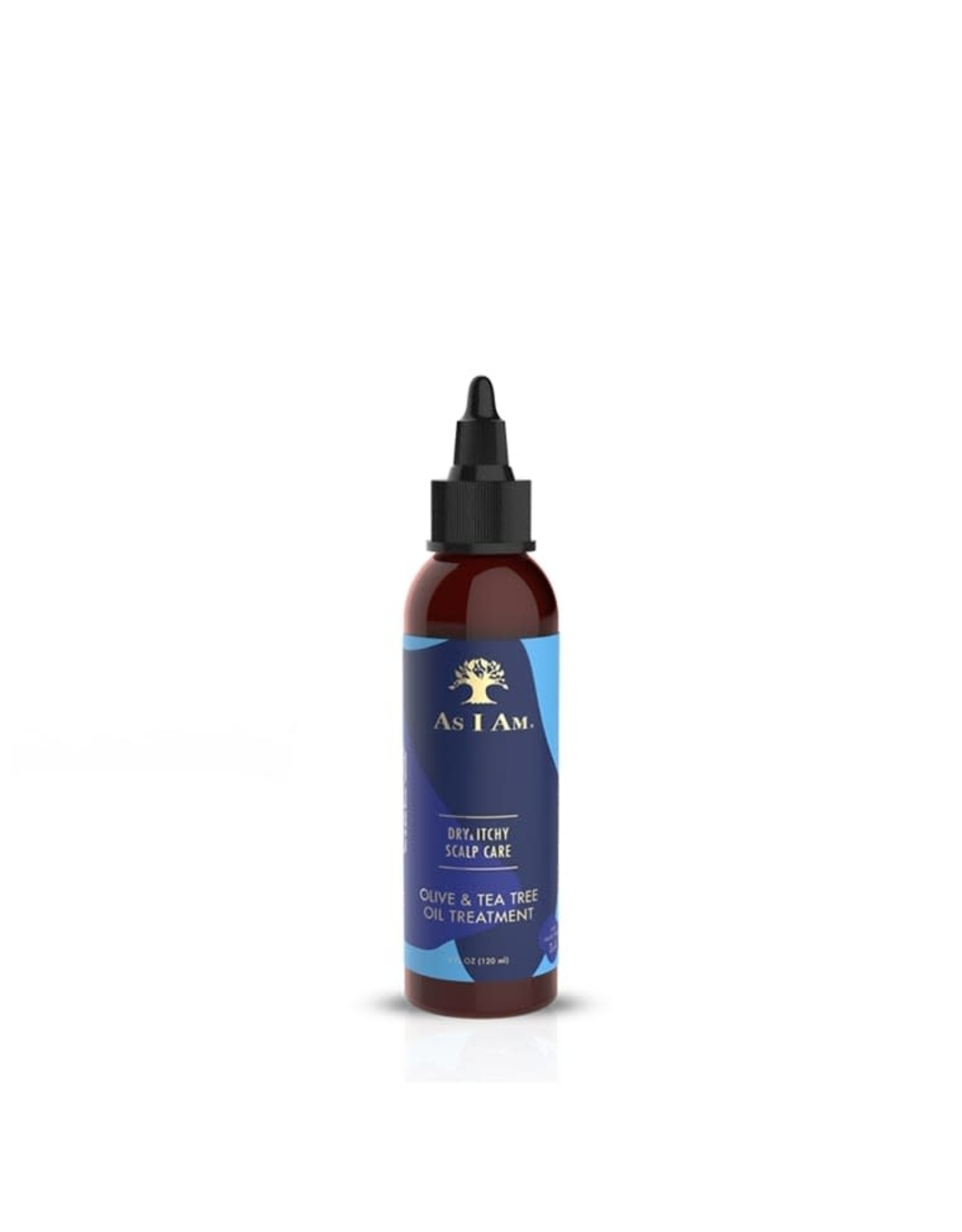 AS I AM DRY & ITCHY SCALP CARE OLIVE & TEA TREE OIL DANDRUFF OIL TREATMENT 4OZ