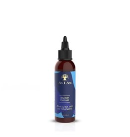 AS I AM DRY & ITCHY SCALP CARE OLIVE & TEA TREE OIL DANDRUFF OIL TREATMENT 4OZ
