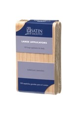 SATIN SMOOTH LARGE WOOD APPLICATOR STICKS 100PC